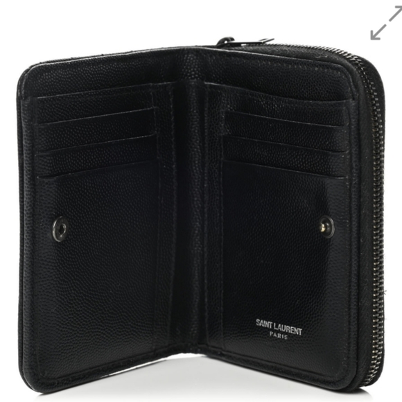 YSL Chevron monogram compact wallet - Picture 3 of 5